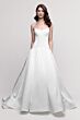 Locket 16237 Lark Drop Waist Off White Stretch Satin Wedding Gown