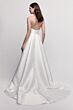 Locket 16742 Alpinia Mikado A-line Wedding Dress with Lace Topper