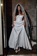 Locket 16742P Alpinia Button Back Mikado A-line Bridal Dress