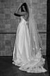 Locket 16742P Alpinia Button Back Mikado A-line Bridal Dress