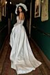 Locket 16744 Aster Lace Back Strapless Satin A-line Wedding Dress