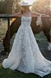 Locket 16749 Orchid Floral Appliques Basque Waist A-line Bridal Gown