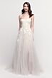 Locket 16754 Verbena Floral Appliques Embroidered Tulle Bridal Gown
