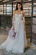 Locket 16754 Verbena Floral Appliques Embroidered Tulle Bridal Gown