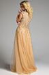 Jovani 26123 V-Neck Beaded Bodice A-Line Dress