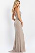 Jovani 46214 Fringe Skirt Multi Cutout Dress