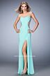 La Femme 22190 Cutout Back Sweetheart Neckline Strapless Dress