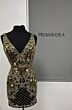 Primavera Couture 3702 Backless V-Neck Embellished Dress