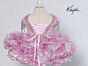 Sugar Kayne C203 Beaded Bodice Ruffle Skirt Dress