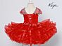 Sugar Kayne C204 Cap Sleeve Beaded Sheer Neck Dress