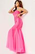 Jovani 5908 Neon Pink Dress