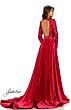 Johnathan Kayne 8013 Long Overskirt Cutout Back Dress