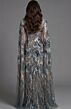 Jovani 45941 Cape Sleeve Beaded Square Neck Dress