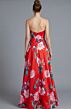 Jovani 46562 Floral Strapless Straight Neck A-Line Dress