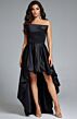 Jovani 42357 High-Low Strapless A-Line Bubble Hem Dress