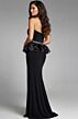 Jovani 44382 Strapless Straight Neck Ruffle Peplum Dress