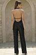 Jovani 42737 Side Slit Halter Neck Jumpsuit