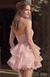 Jovani K52182 Ruffle Skirt Lace Bodice Light Pink Dress