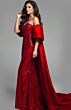 Jovani 38746 Off The Shoulder Cape Ombre Sequin Dress