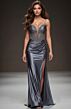 Jovani 48368 Spaghetti Strap Beaded Corset Top Dress