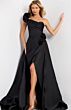 Jovani 48450 One Shoulder with Overskirt Dress