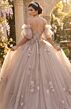 Jovani Q46662 Bishop Sleeve Sweetheart Neck Sweet 16 Dress