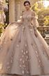 Jovani Q46662 Bishop Sleeve Sweetheart Neck Sweet 16 Dress