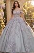 Jovani Q46665 Illusion Bodice Off The Shoulder Sweet 16 Gown