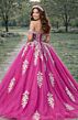Jovani Q47375 Basque Waist Off The Shoulder Sweet 16 Gown