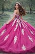 Jovani Q47375 Basque Waist Off The Shoulder Sweet 16 Gown