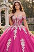Jovani Q47375 Basque Waist Off The Shoulder Sweet 16 Gown