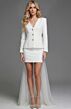 Jovani 38084 Bow Back Two Piece Wedding Dress