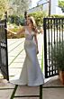 Mori Lee 4134 Mila Button Back Sheer Bodice Wedding Dress