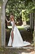 Mori Lee 4158 Pia Drape Bodice Drop Waist Wedding Gown