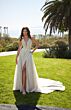 Mori Lee 1211 Lorelai Detachable Sleeve Plunging Neck Wedding Dress
