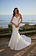 Mori Lee 1217B Leighton Bow Sleeves Draped Bodice Bridal Dress
