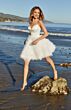 Mori Lee 12609 Lourdes Feather Skirt Spaghetti Strap Wedding Dress