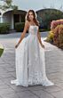 Mori Lee 2533 Meredith Straight Neckline Spaghetti Strap Wedding Dress