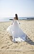 Mori Lee 15058 Pania Removable Sleeve Ruched Wedding Gown
