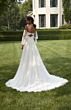 Mori Lee 2609 Pearlina Bishop Sleeve Cutout Back Bridal Gown