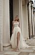 Mori Lee 2613 Pilar A-line High Slit Wedding Gown