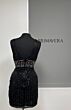 Primavera Couture 3518 Embellished Waist Plunging Neck Dress