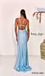 Jessica Angel 2513 Strappy Back High Slit Dress