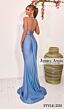 Jessica Angel 2515 Tail Train Plunging Halter Dress