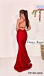 Jessica Angel 2524 Strappy Back Ruched V-Neck Dress