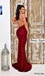 Jessica Angel 2564 Cross Back Cowl Neck Sequin Dress