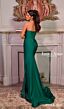 Jessica Angel 2593 High Slit Strapless Sweetheart Corset Dress