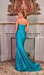 Jessica Angel 2593 High Slit Strapless Sweetheart Corset Dress
