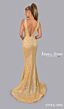 Jessica Angel 2594 Bare Back Plunging Neck Sequin Dress