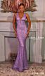 Jessica Angel 2594 Bare Back Plunging Neck Sequin Dress